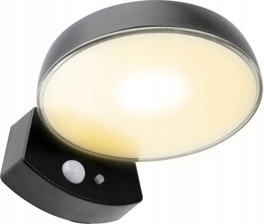 Napelemes LED-es kerti fali lámpa Homlokzati Kültéri 4000K IP65 érzékelő