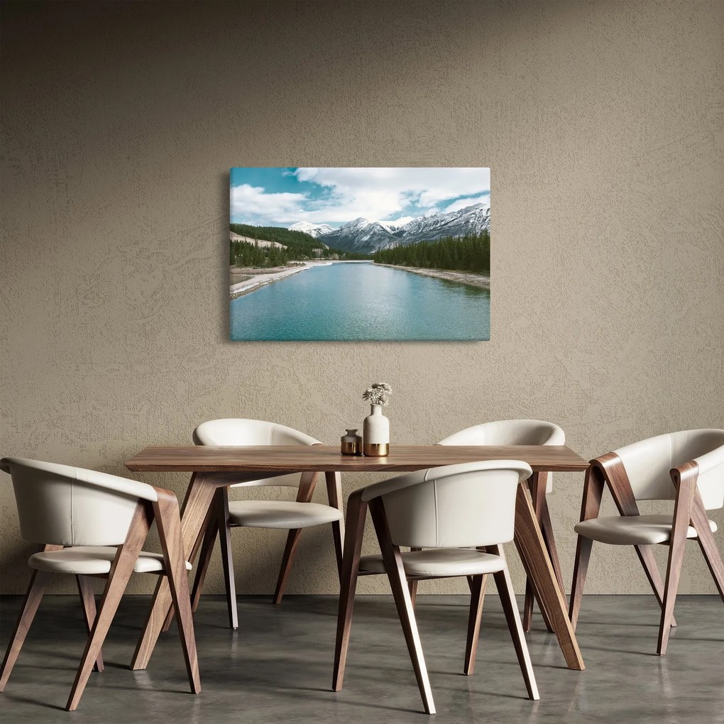 Hegyi tájkép (90x60 cm)