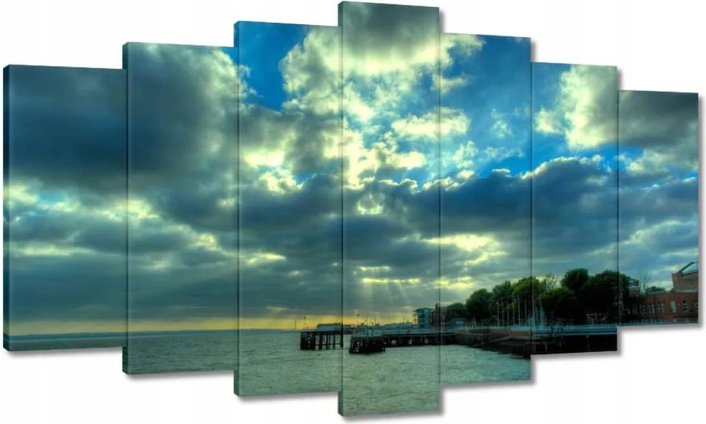 Vászonkép 140x80 Naplemente a tengerparton