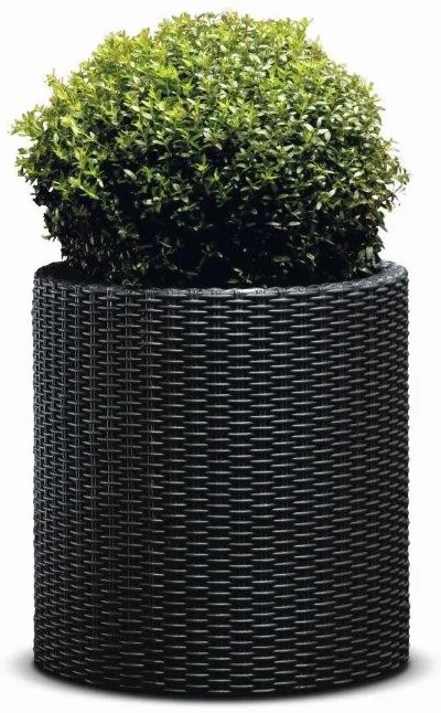 Keter Cylinder L virágcserép, szürke