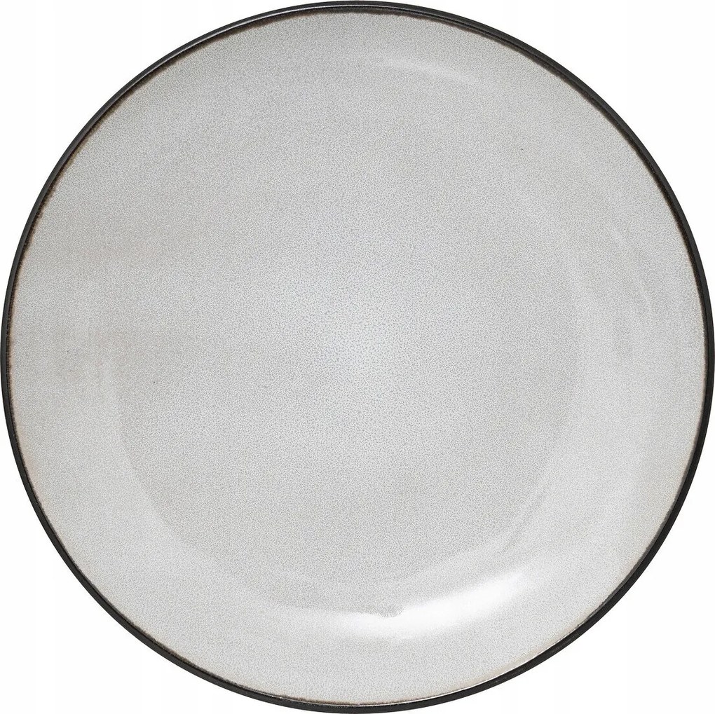 Desszert Tányér Kerámia Modern Világosszürke 21X2,7 CM Diane