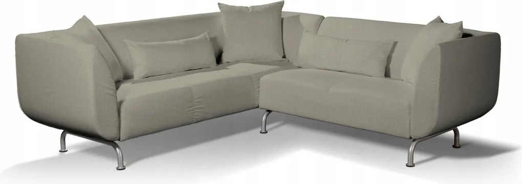 Dekoria 3+2 Strömstad Ikea sarokkanapé huzat barna