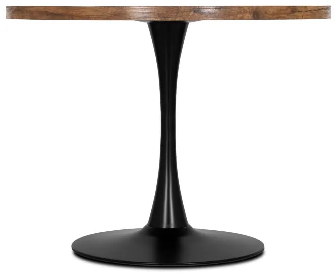 LINO Masă 100 cm Stejar rustic/negru
