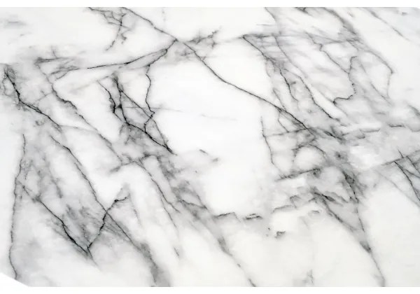 SEREIN étkezőasztal, fehér márvány dekor/fekete