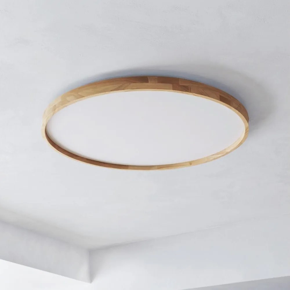 Brilagi - LED dimmelhető lámpatest ALSON LED/72W/230V 3000-6500K, tölgy, Ø 78 cm + távirányító