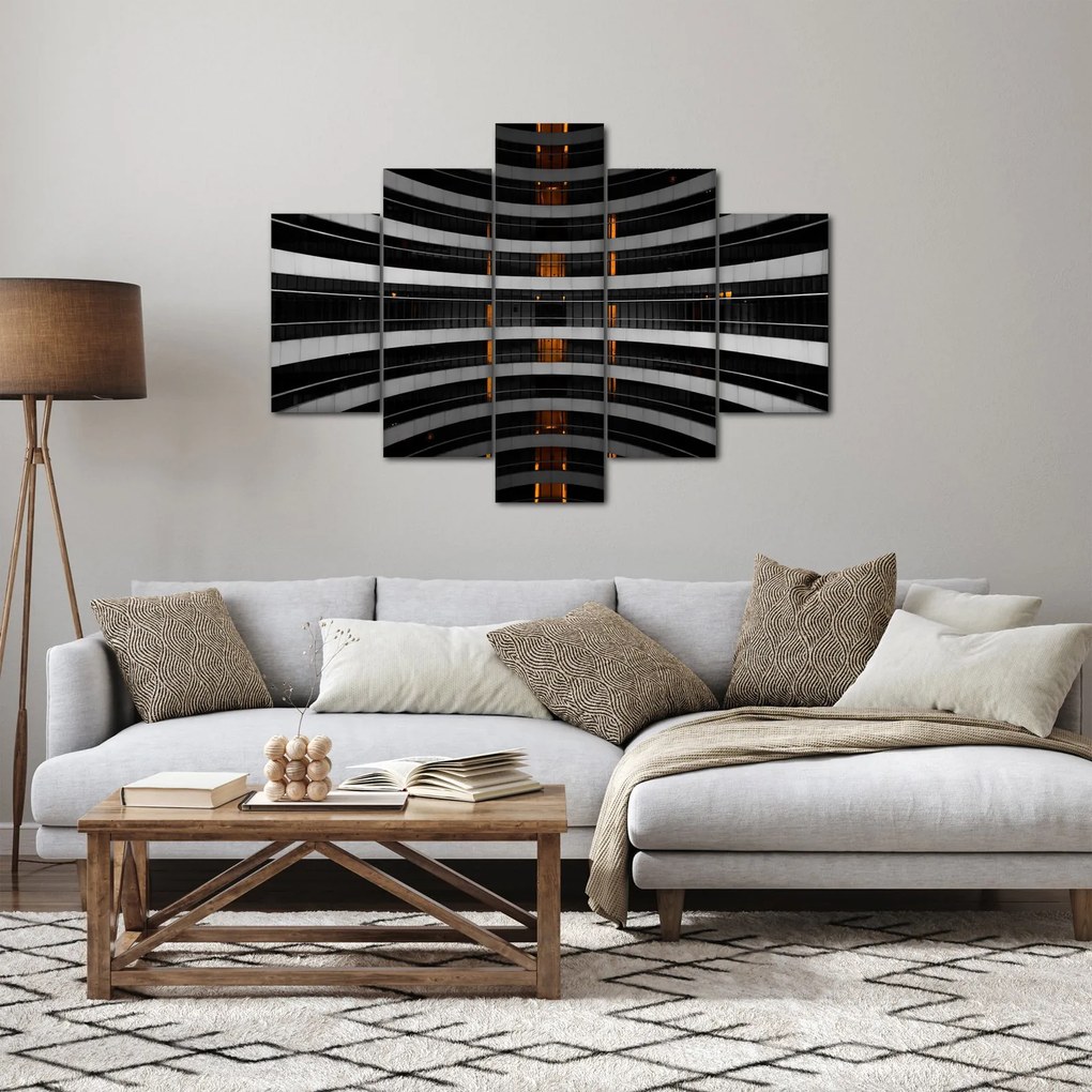 Absztrakt kép - épület (150x105 cm)