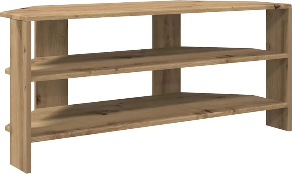 vidaXL SarokTVSzekrény Artisan tölgy 102x40,5x45cm Faanyag