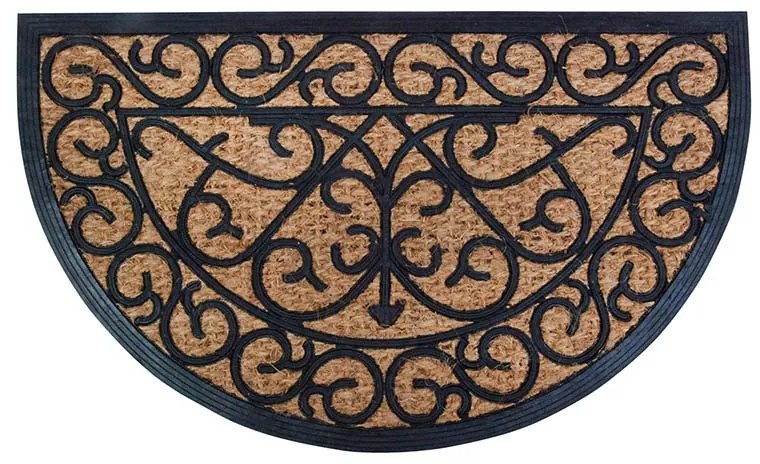 Gumi és kókuszrost lábtörlő, 75 x 45 cm