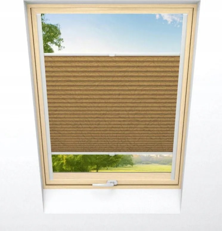 Tetőtéri roló pliszírozott 80 x 60cm Különböző színek