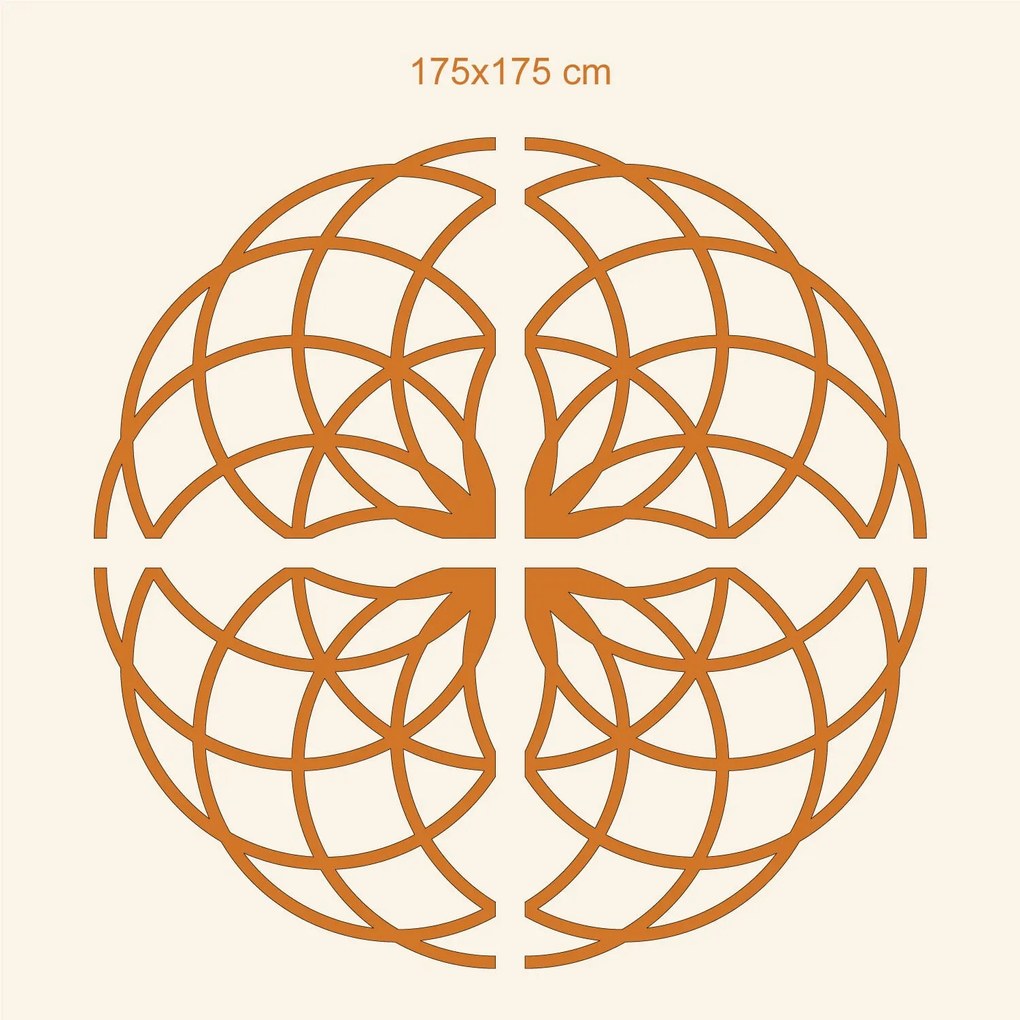 DUBLEZ | Szakrális geometria - Jóga mandala | Fali kép