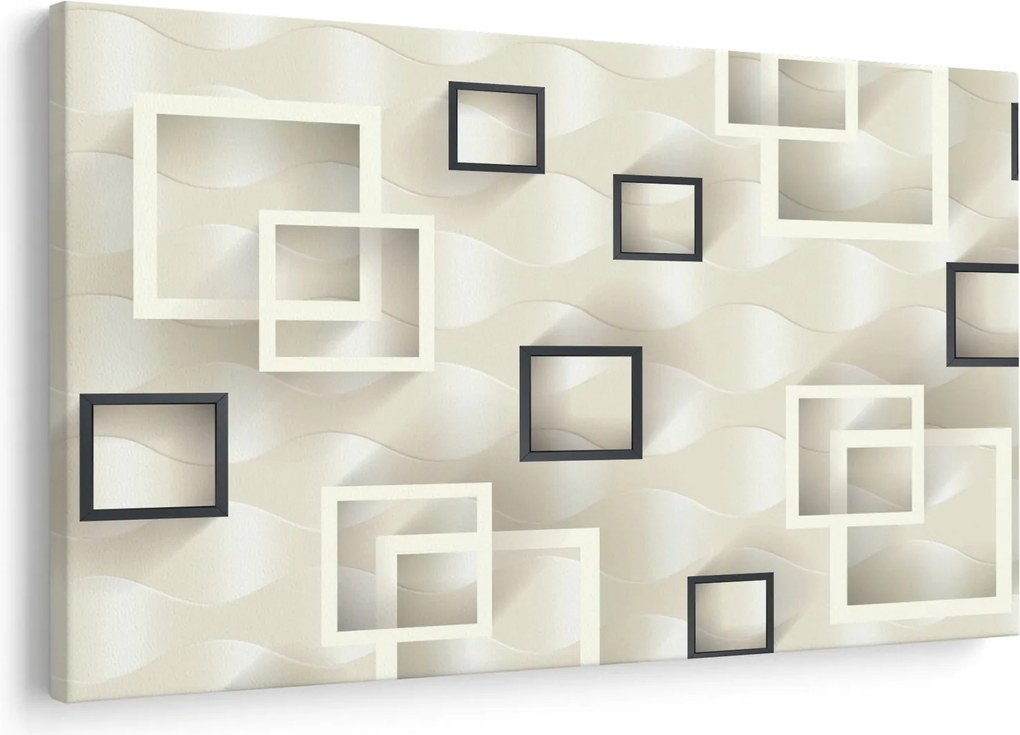 Geometriai absztrakt kép (90x60 cm)