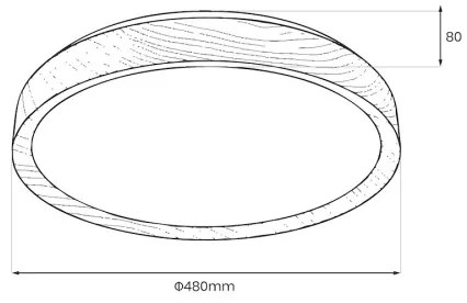 LED mennyezeti lámpa ORINOKO LED/36W/230V Ø 48 cm bézs