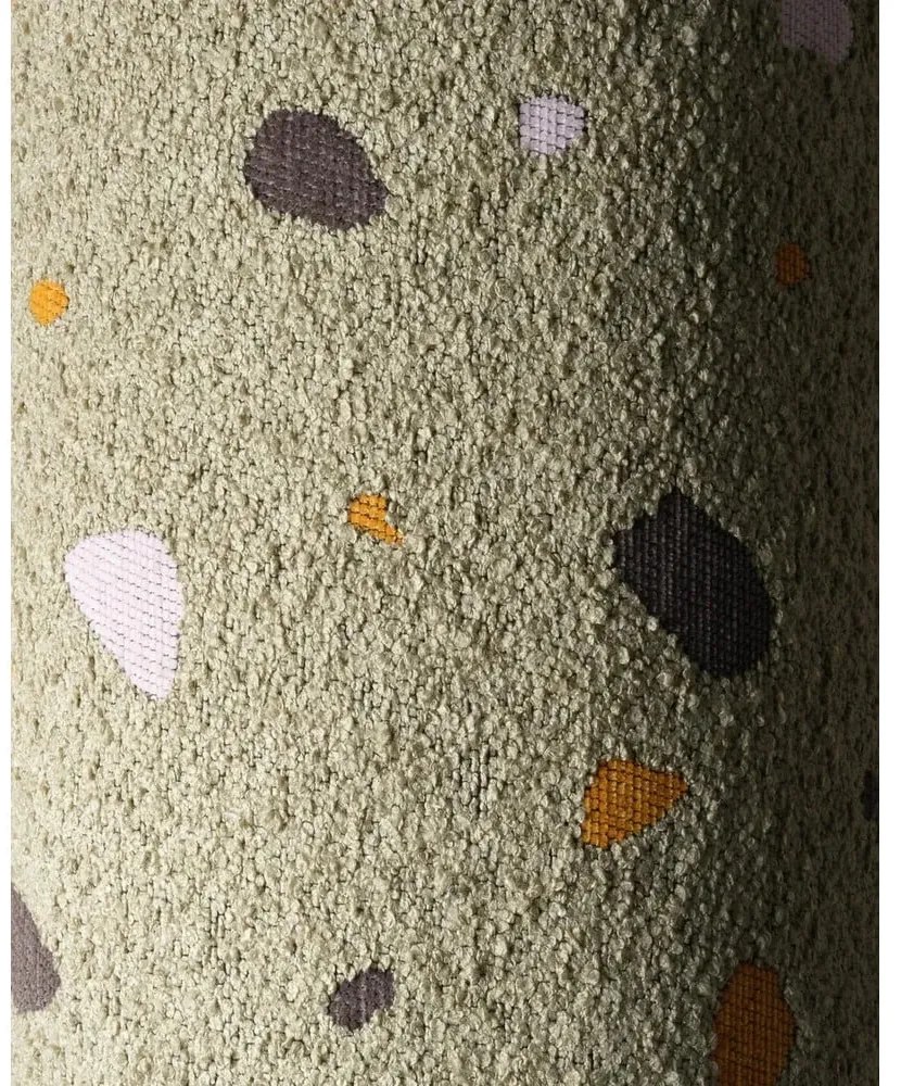 Zöld buklé-zsenília gyerek babzsákfotel Terrazzo Square – Wigiwama