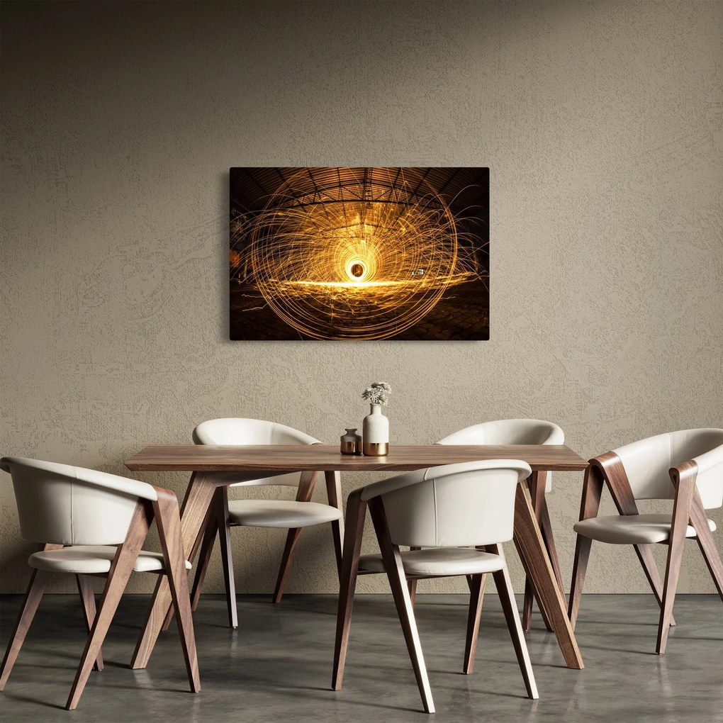 Egy izzó lemez képe (90x60 cm)