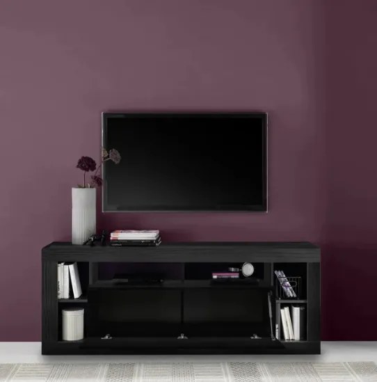 RIMINI TV-állvány fekete kőris