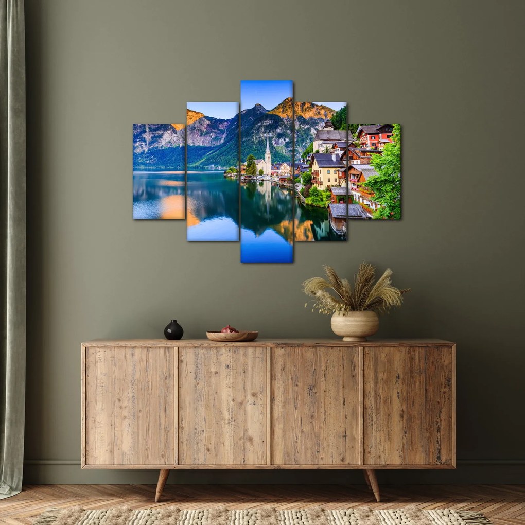 Kép - Alpesi falu (150x105 cm)