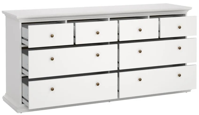 Provence V komód, fehér