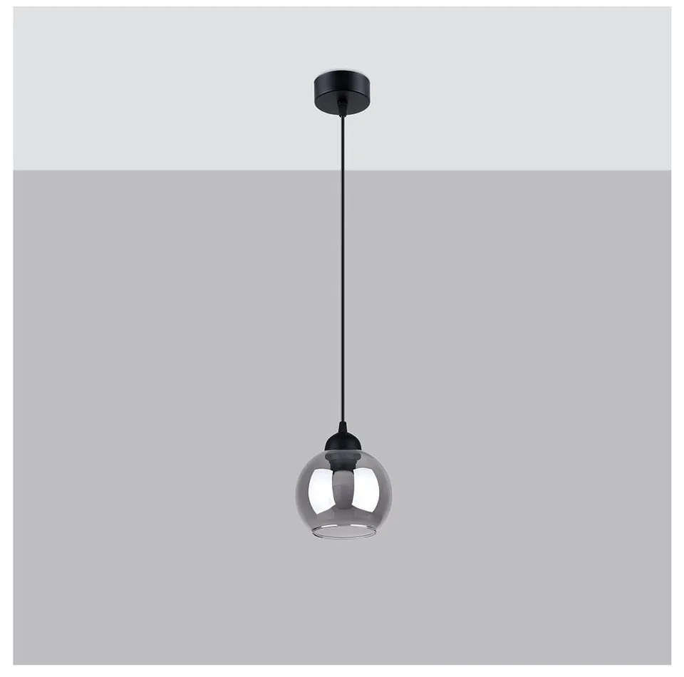Fekete függőlámpa ø 15 cm Grande – Nice Lamps