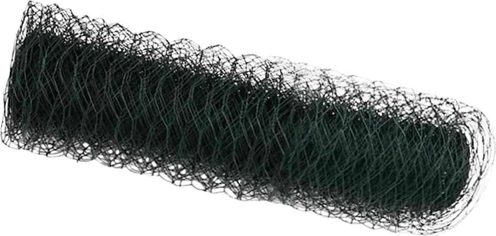 vidaXL Hexagon kerítés Zöld 0,8 x 25 m PVC