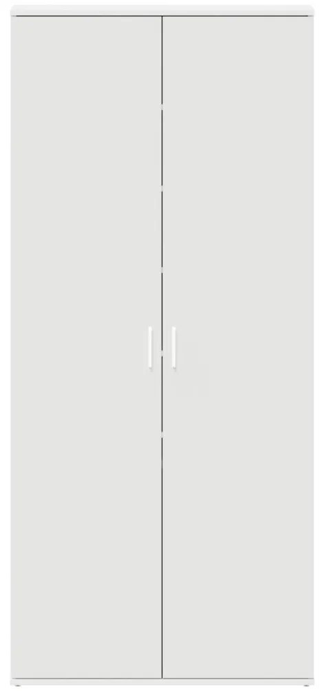 Cipőszekrény Fehér 80x39x180 cm Műanyag