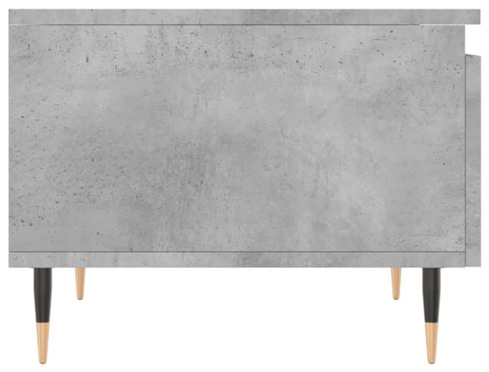 2 db betonszürke szerelt fa dohányzóasztal 50 x 46 x 35 cm