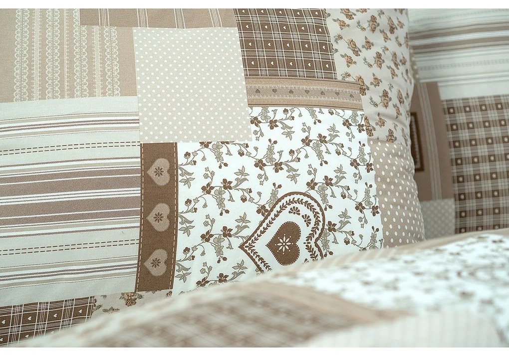 Stanex Pamut ágynemét Pečvork bézs, 140 x 200 cm, 70 x 90 cm