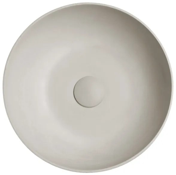 Sapho - Ráépíthető mosdó FORMIGO, átm. 39 cm, beton/homokszínű