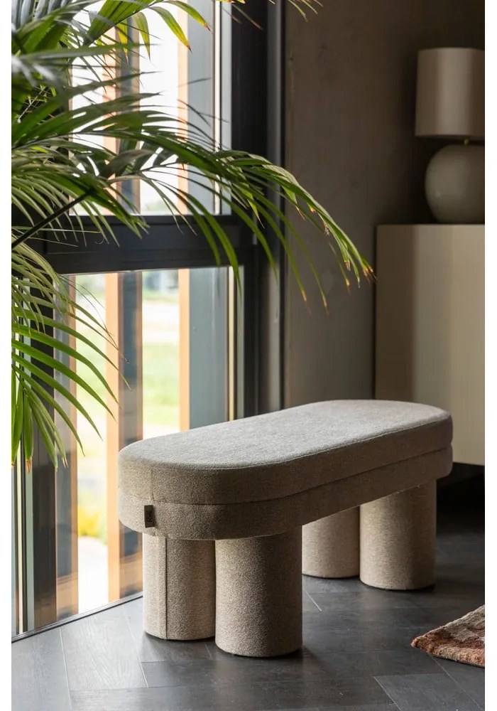 Bézs buklé pad Fern – Dutchbone