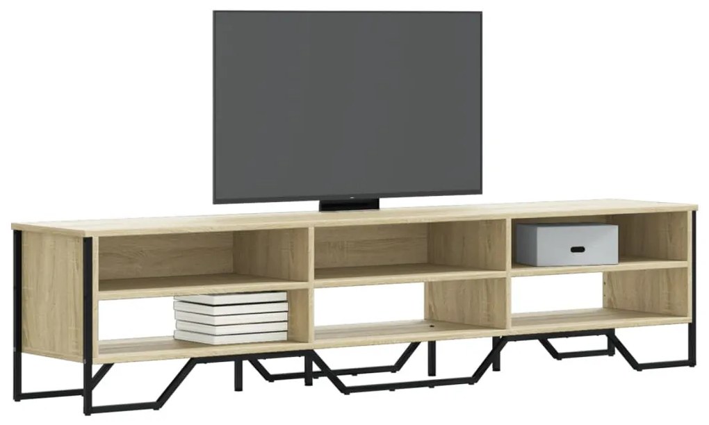 sonoma tölgyszínű szerelt fa TV-szekrény 180 x 34 x 41 cm
