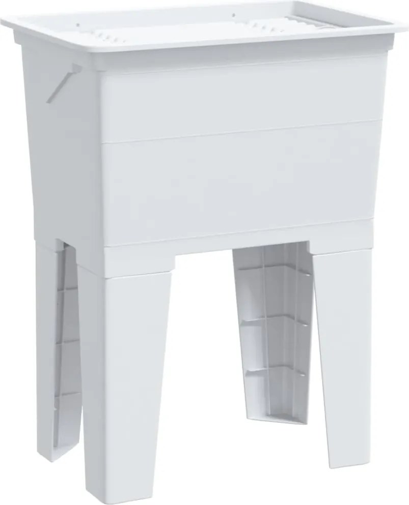 vidaXL fehér gyanta mosókád 59 x 41 x 75 cm