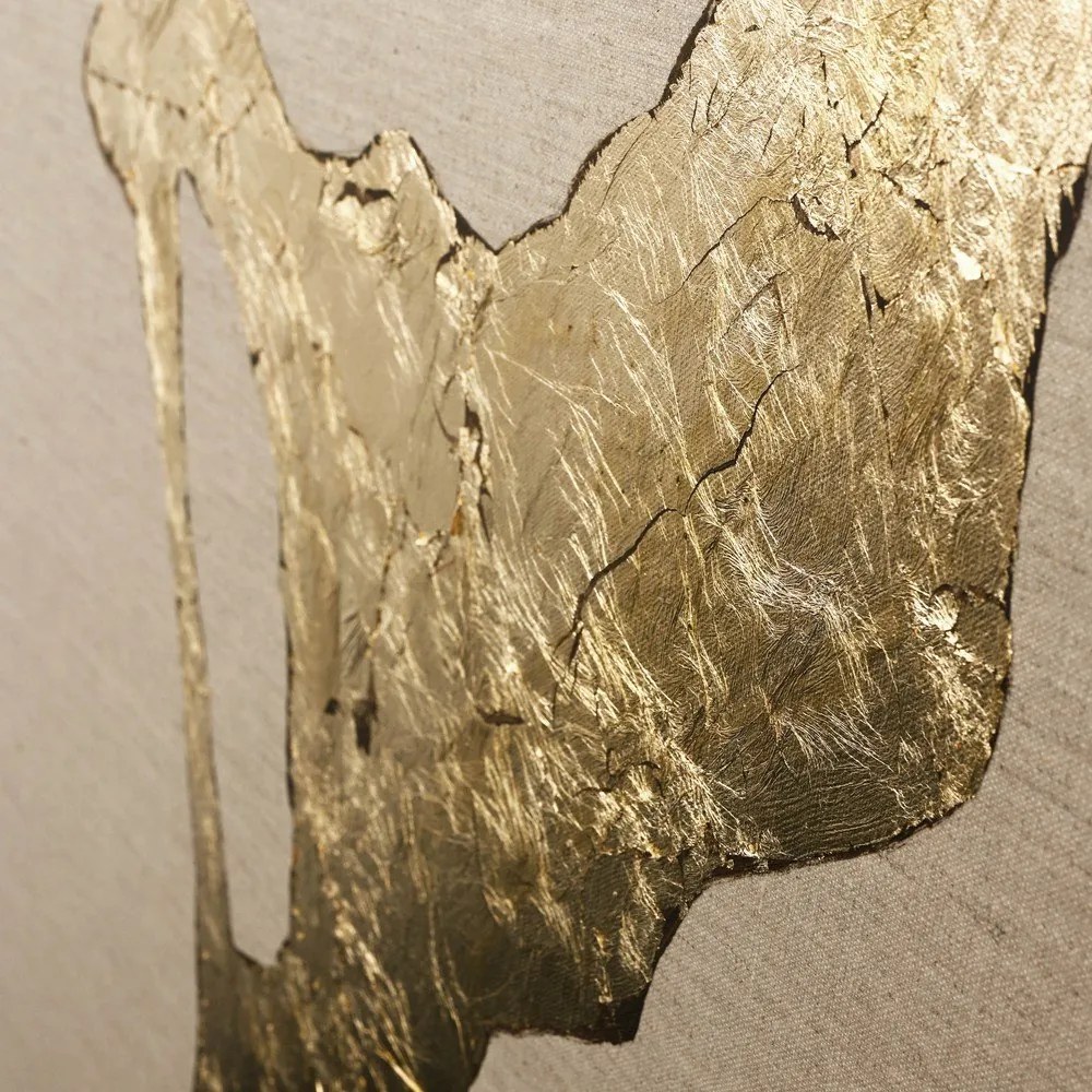 Kézzel festett kép 90x120 cm Wild Horizon Gold – Malerifabrikken