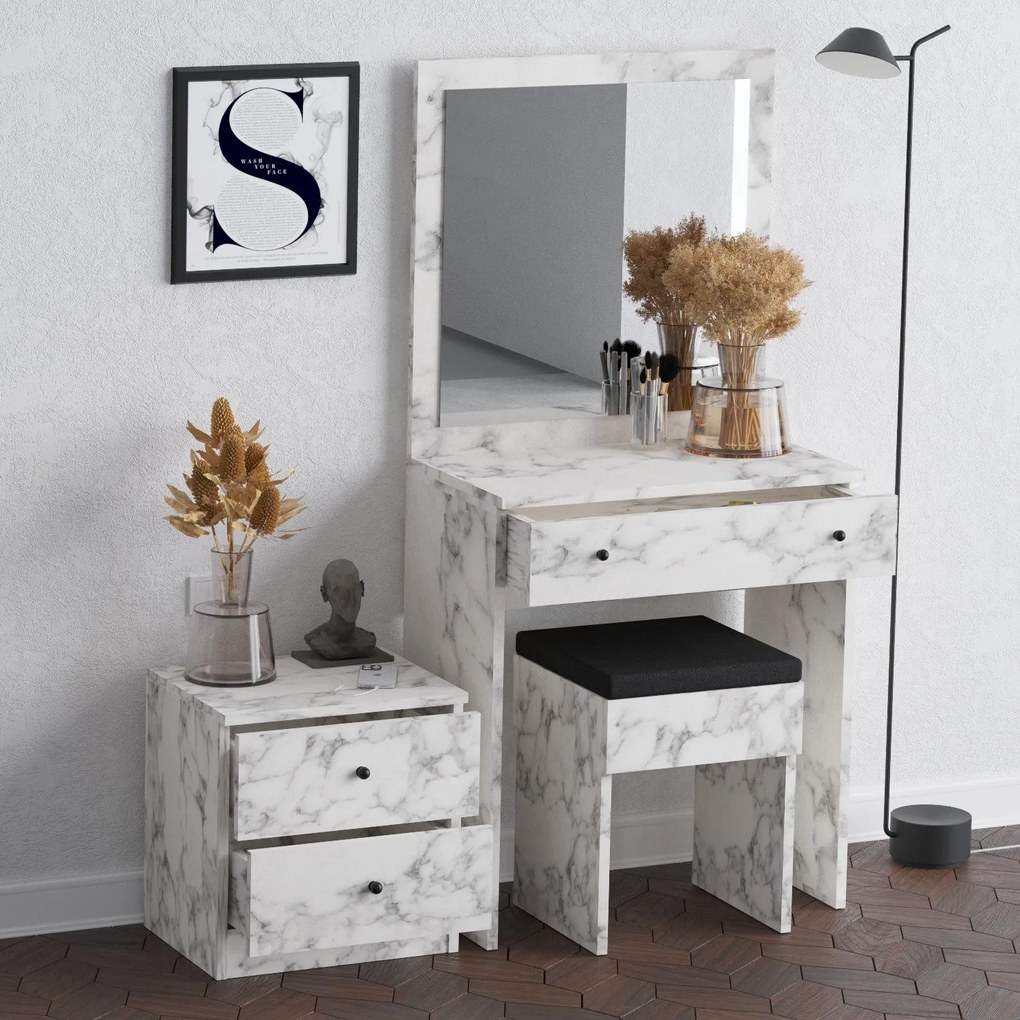 Fésülködő asztal Nice - Carrara Marble