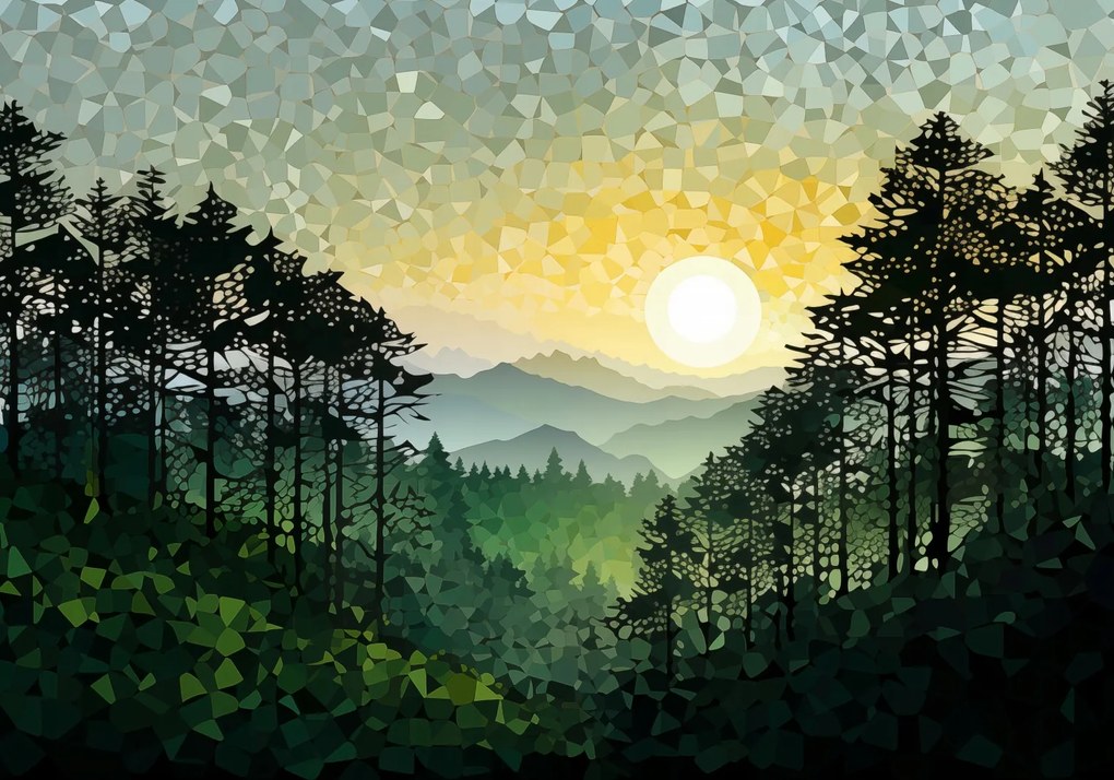 Poszter 66,5x46,5cm Természet hangjai mozaik