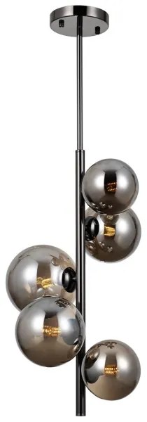 ITALUX PND-406007-V5A-BCR - Csillár CANELLO 5xG9/5W/230V fekete