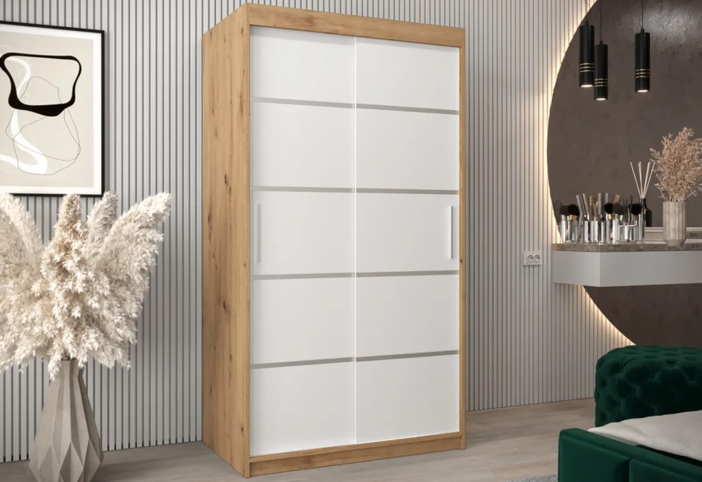 VETORA 1 250 tolóajtós szekrény, 250x200x62, fekete
