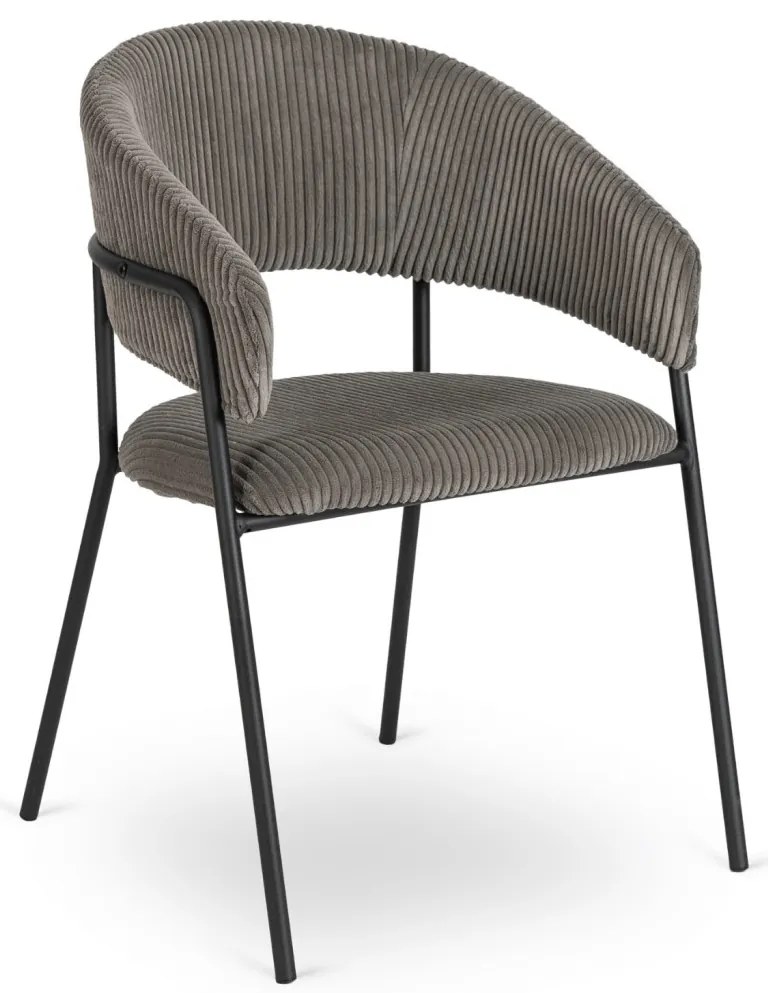 Szürke Kordbársony Étkezőszék TINKA