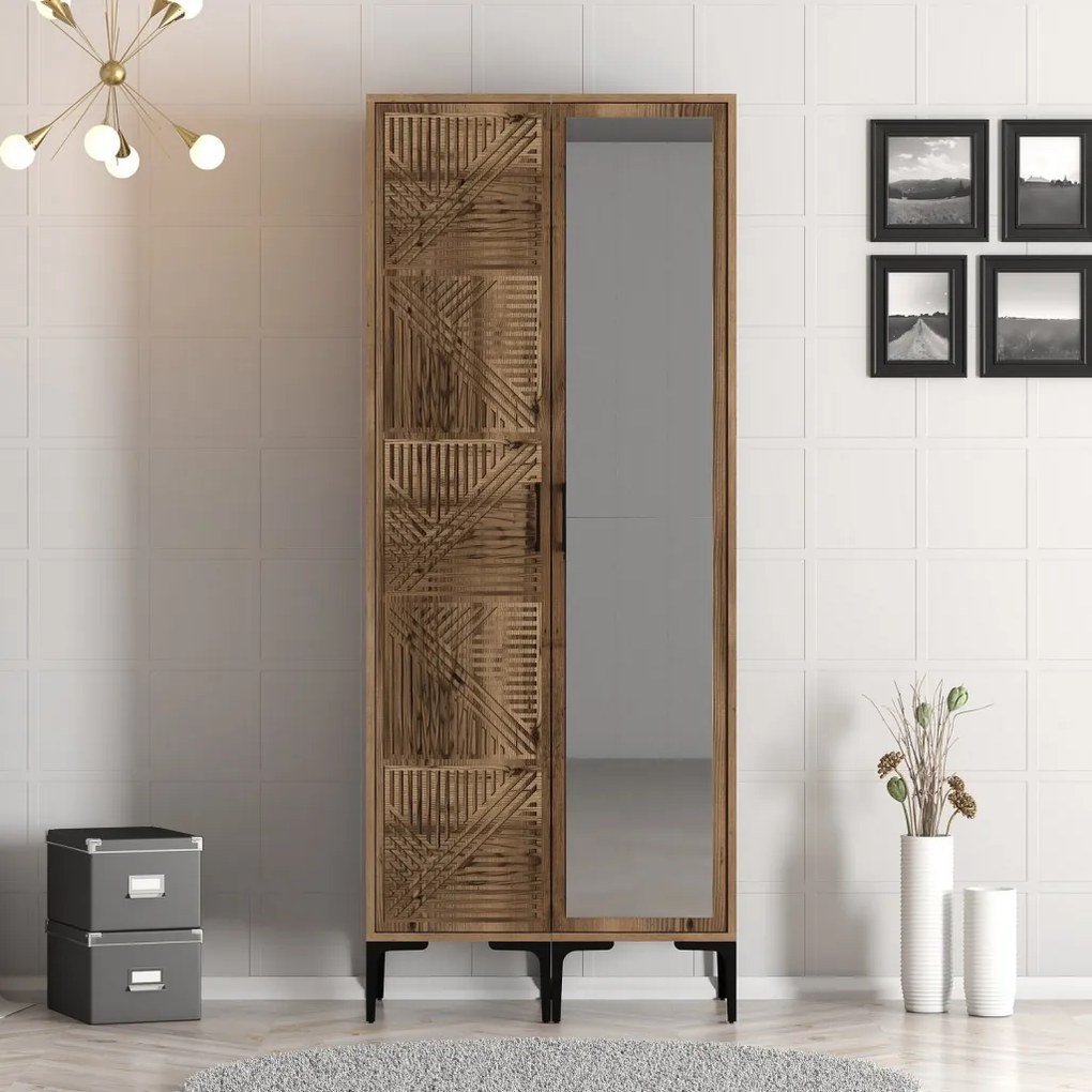 Kumsal gardróbszekrény, dió, 80 cm – TR845HCT5422