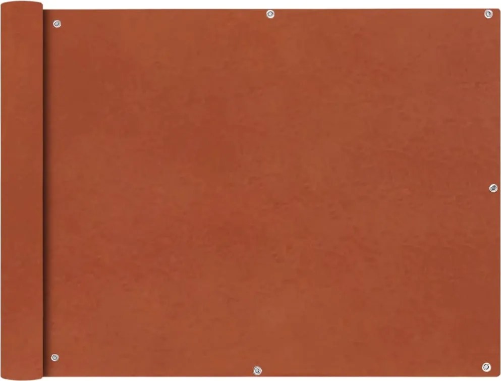 vidaXL terrakotta színű oxford szövet erkély sötétítő 90 x 600 cm