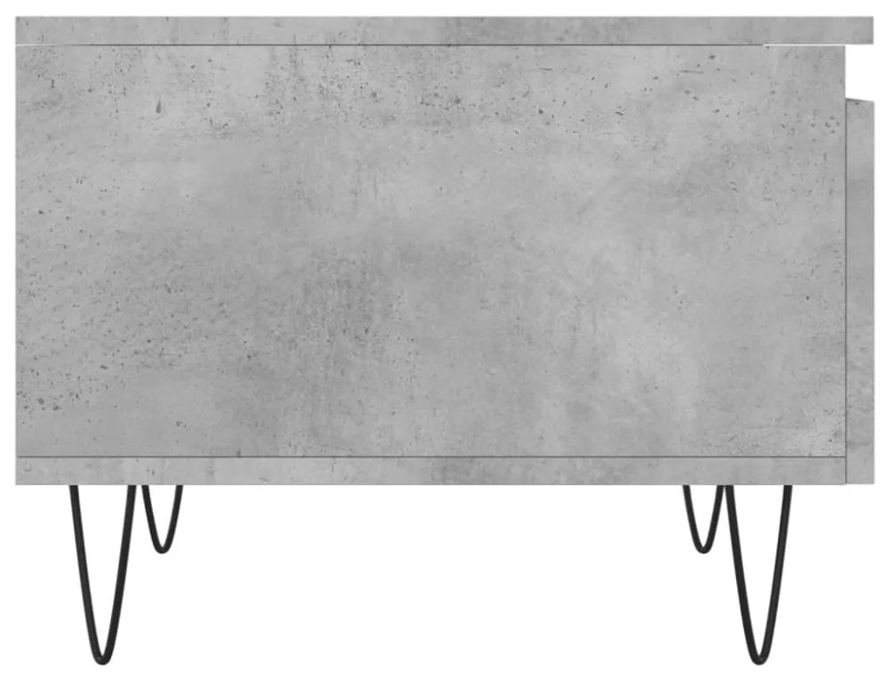 2 db betonszürke szerelt fa dohányzóasztal 50 x 46 x 35 cm