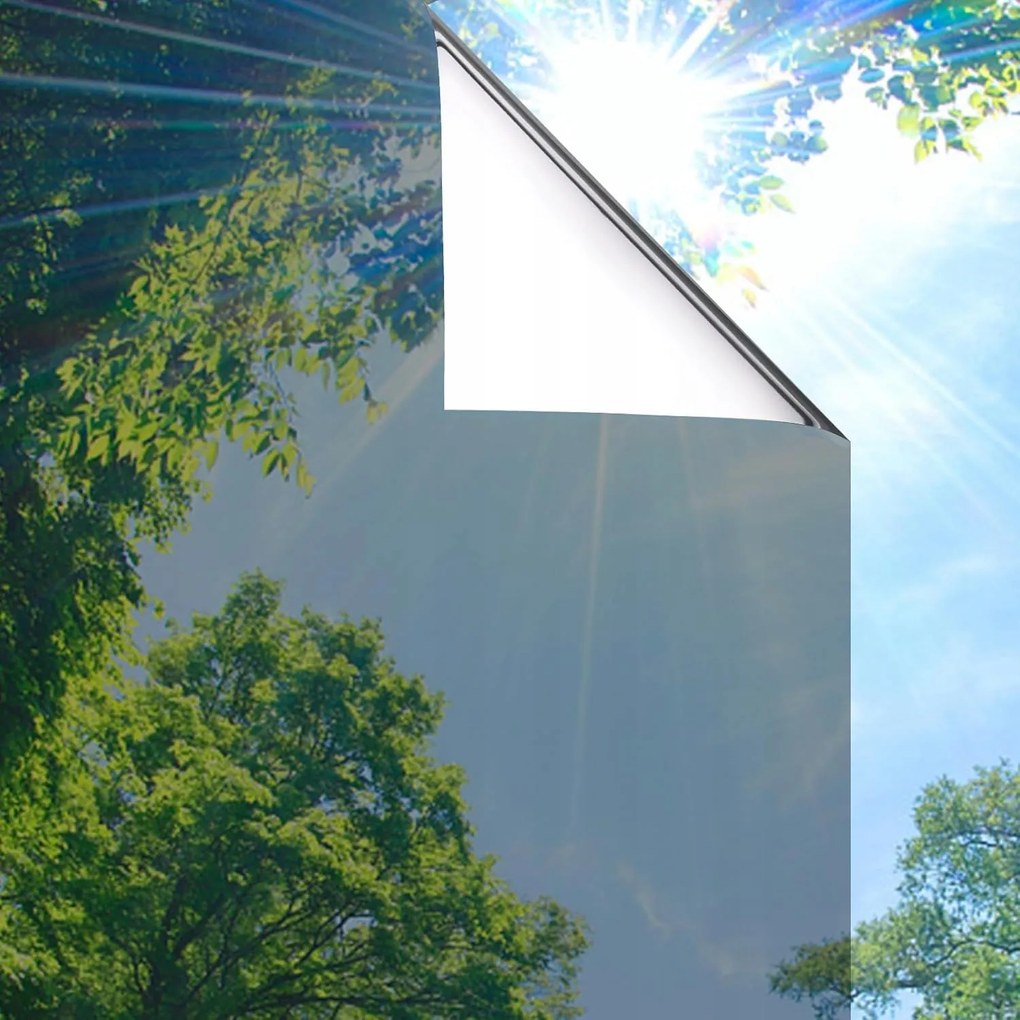 Ablakfólia Tükör öntapadós 44,5x200 cm Uv hőszigetelő