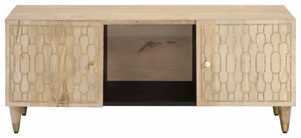 Tömör mangófa dohányzóasztal 100 x 54 x 40 cm