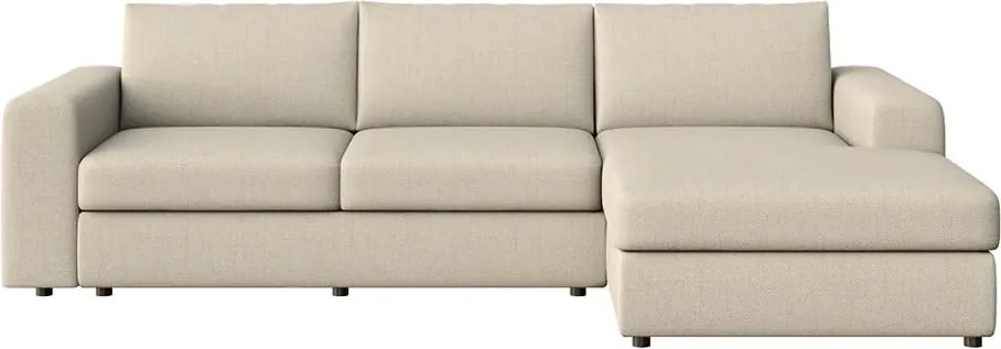 Bézs sarokkanapé (jobb oldali-heverő résszel) Baga – Rodier