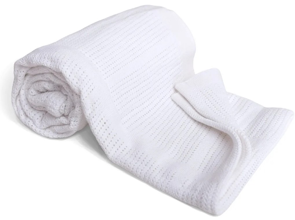 Babymatex Sisi fehér gyermek takaró, 75 x 100 cm