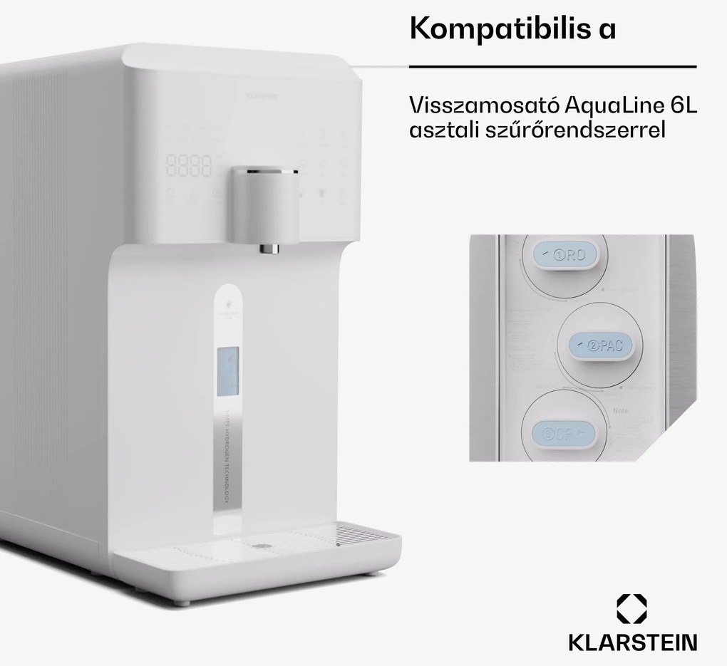 Klarstein AquaFina PAC, 2 az 1-ben szűrőrendszer, vízkezelő, üledék- és aktívszenes szűrő