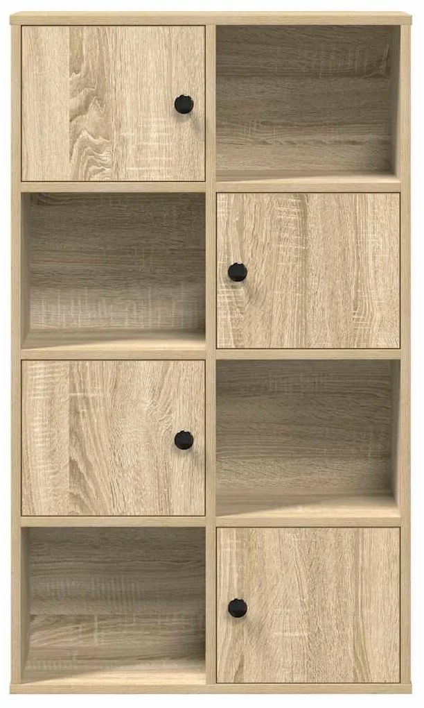 sonoma tölgy színű szerelt fa könyvespolc 60x24x101,5 cm