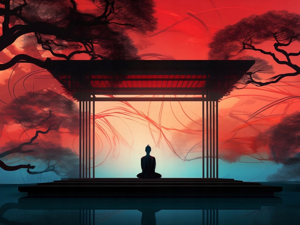 Poszter 80x60cm Meditáció lótusz pózban