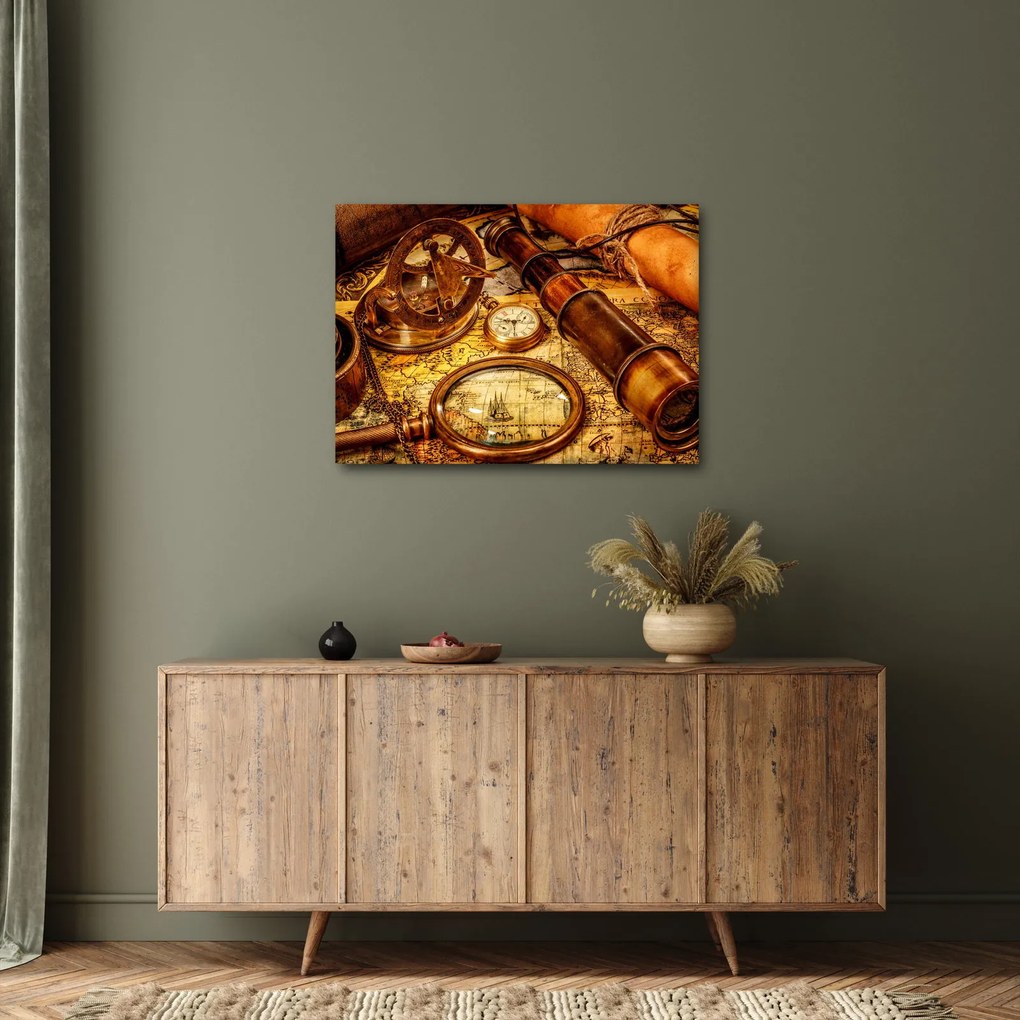 Kép - Tengerészek történelmi segédeszközei (70x50 cm)