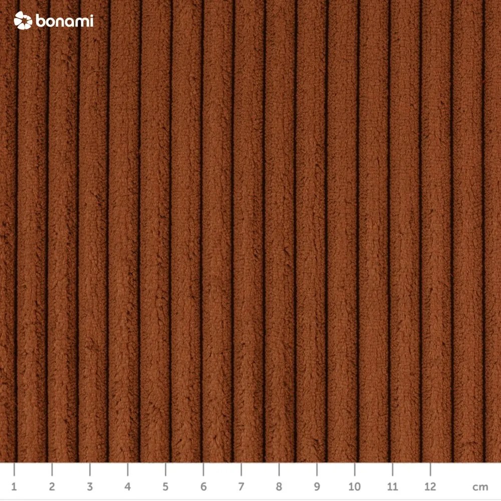 Narancssárga kordbársony kinyitható kanapé 218 cm Tori – Bonami Selection