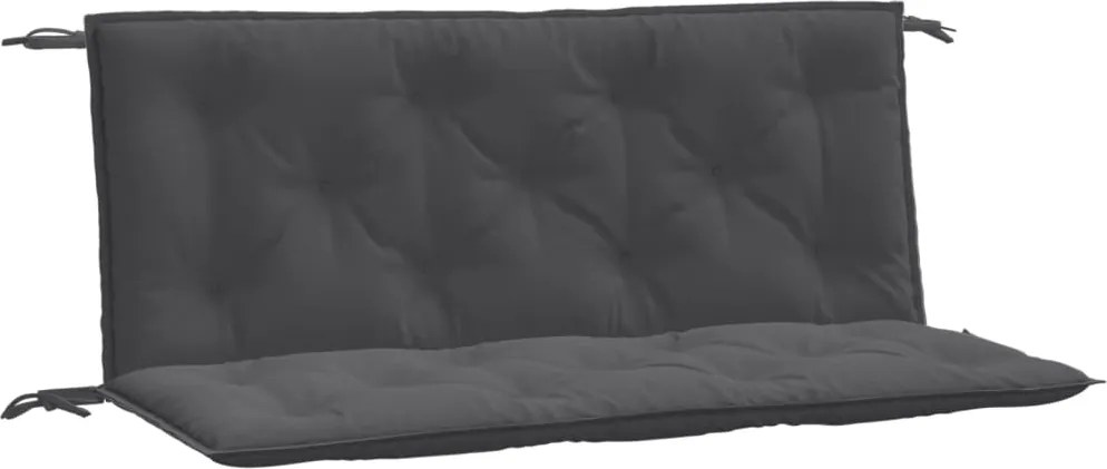 vidaXL 2 db melange antracitszürke szövet kerti padpárna 120x50x7 cm