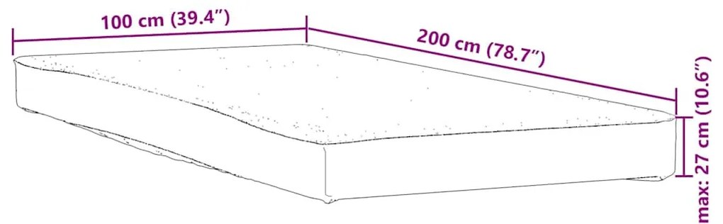 fehér matracvédő 100 x 200 cm vízálló